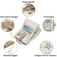thumbnail image 6 of GAEKEAO Small Wallets for Women RFID Blocking Bifold Floral Vegan Leather Wallet Card Holder with Zipper Pocket ID Window, 6 of 12