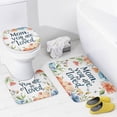 thumbnail image 4 of 4 Piece Shower Curtain Sets Mom You Are So Loved Shower Curtain And Rugs Shower Curtain Set Mom Quote 12 Hooks for Bathtub Decor 72inch X 72inch, 4 of 8