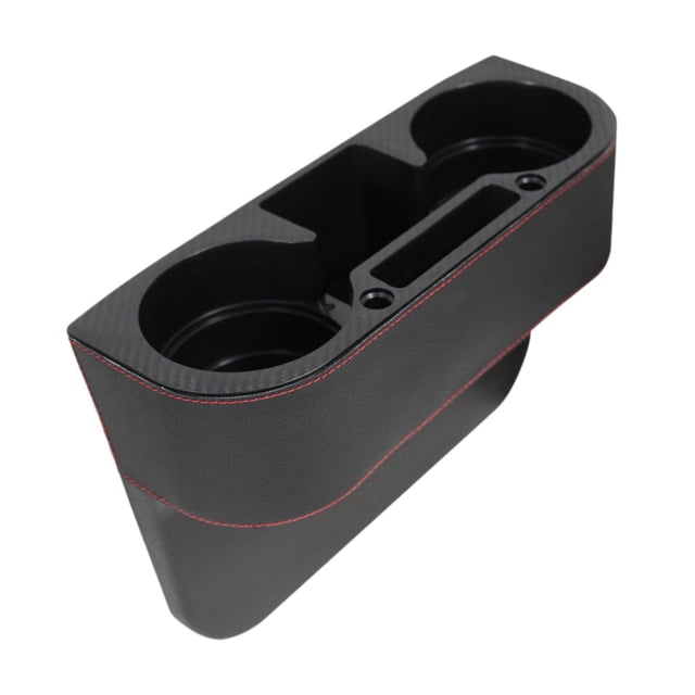 Organizador de consola, organizador de relleno de huecos para asientos de coche, organizador para viajes en coche y aperitivos Rojo negro