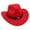 Red, variant on Segolike Western Cowboy Hat Wide Brim Hat Events Summer Children Fishing Camping Decorative Photo Props Performance Cap Outdoor Cowgirl Hat Disco Hat Brown