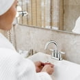 thumbnail image 5 of Homewerks Worldwide 242098 HomePointe Mid Arch Lavatory Faucet with 2 Handle - Chrome, 5 of 6