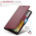 thumbnail image 4 of ELEHOLD Wallet Case For Google Pixel 8 Pro,Premium Leather Case wih RFID Blocking Function Card Slots Kickstand Magnetic Clasp Shockproof Cover for Men Women,Wine, 4 of 6