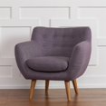 thumbnail image 2 of RST Brands Rhodes Mid-Century Modern Tufted Accent Chair in Purple, 2 of 5
