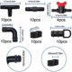 thumbnail image 3 of 54 piezas de accesorios de riego para tubos de 16 mm, conector de tubería de agua de riego, conectores de tubería de púas para sistema de riego, conectores de púas sistemas de riego, 3 of 6