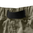 thumbnail image 5 of FRSASU Men's Work Cargo Shorts Lightweight Elastic Waist Belted Cargo Pockets Beach Casual Outdoor Work Wear Shorts for Men Green, 5 of 9