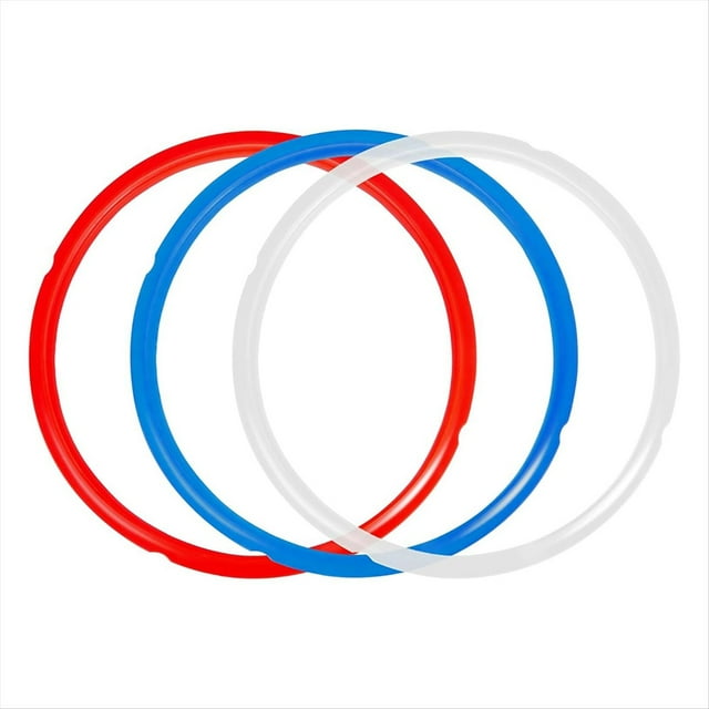 Paquete de 3 Anillos de Sellado de Silicona para Olla Instantánea de 5/6 Cuartos de Galón, Junta de Sellado de Repuesto, Anillos de Sellado de Silicona de Alimenticio