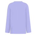 thumbnail image 5 of Blue Womens Tops Long Sleeve Shirts for Women Casual Crew Neck Tops Fall Fashion 2025 Fitted Basic Tee Tunic Tops Pullover Shirts for Women, 5 of 5