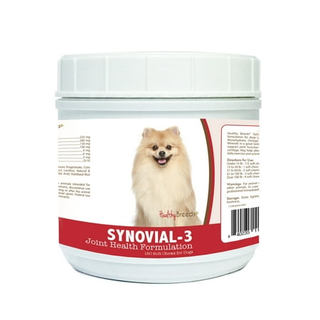 UPC: 0840235112525 | Healthy Breeds Synovial-3 Joint Health Formulation Soft Chews for Pomeranian  120 Count