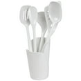 thumbnail image 1 of Hutzler Melamine Cooking Utensils and Crock Set, 6-pc, White, 1 of 4