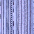thumbnail image 1 of Ahgly Company Machine Washable Indoor Square Abstract Blue Modern Area Rugs, 3' Square, 1 of 4