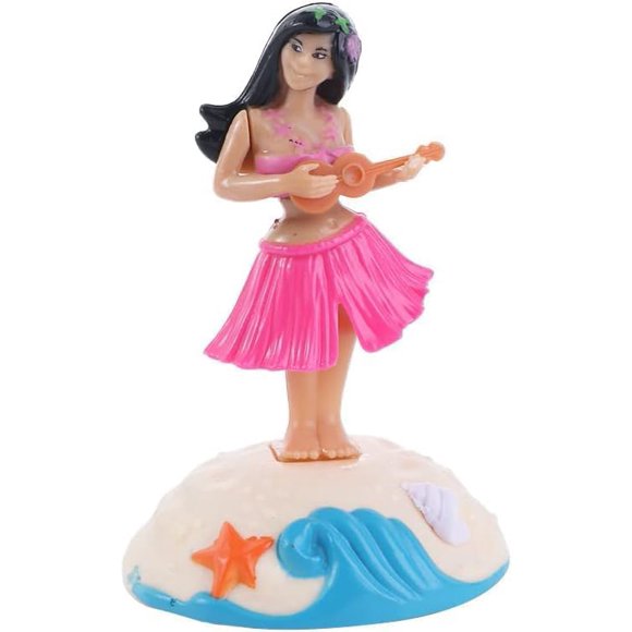 Adorno para salpicadero, cauaoa, con energía solar, bailarina hawaiana
