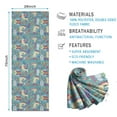 thumbnail image 2 of Turquoise Unicorn Magical Pattern Hot Yoga Mat Towel Non Slip for Hot Yoga - Quick-Drying Yoga Mat Cover with 4 Corner Pockets with Travel Bag - Hot Yoga Towel Non Slip 74"x26", 2 of 6