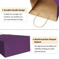 thumbnail image 5 of BagDream 25Pcs Purple Gift Bags with Handles Medium Size Kraft Paper Bags for Birthday, Wedding, Retail, 8x4.25x10.5", 5 of 9