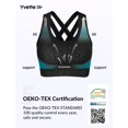 thumbnail image 4 of Sujetador deportivo Yvette High Impact con espalda cruzada, talla grande, 4 of 9