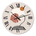 thumbnail image 2 of Designart 'Tropical Palm Leaf & Abstract Geometry Shapes Iii' Modern Wall Clock, 2 of 5