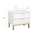 thumbnail image 3 of KULAGAGA White Nightstand with 2 Drawers, End Side Table for Living Room Bedroom, 3 of 7