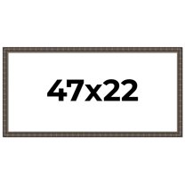 47x22 Frame Black Bamboo Solid Wood Picture Frame Width 1.5 Inches | Interior Frame Depth 0.5
