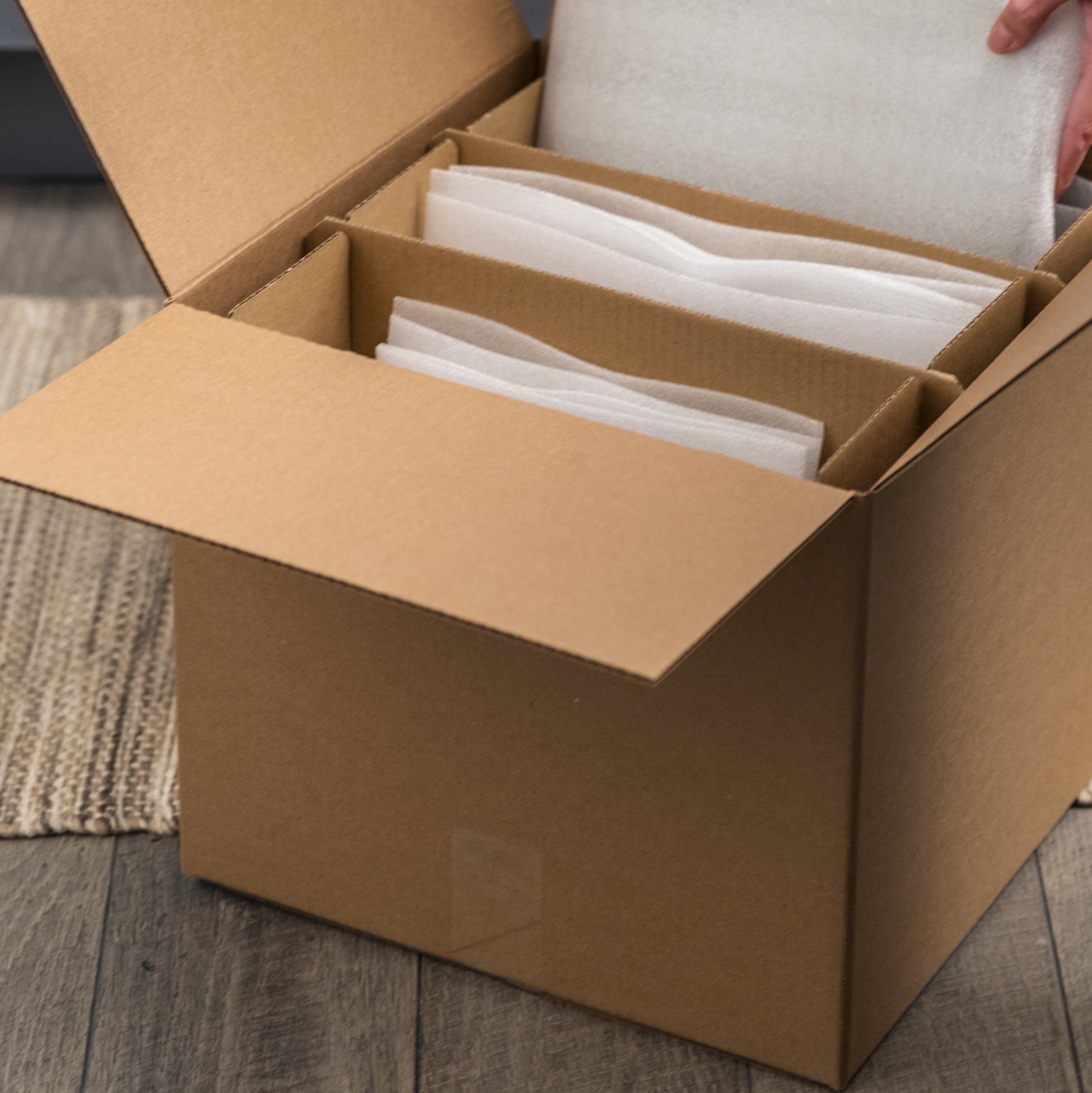 Duck Brand 12 in x 75 ft White Foam Cushioning for Fragile Items