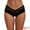 Black, variant on Unique Bargains Women's Lace Ice Silk Mid Rise Comfort Underpants S Wine Red