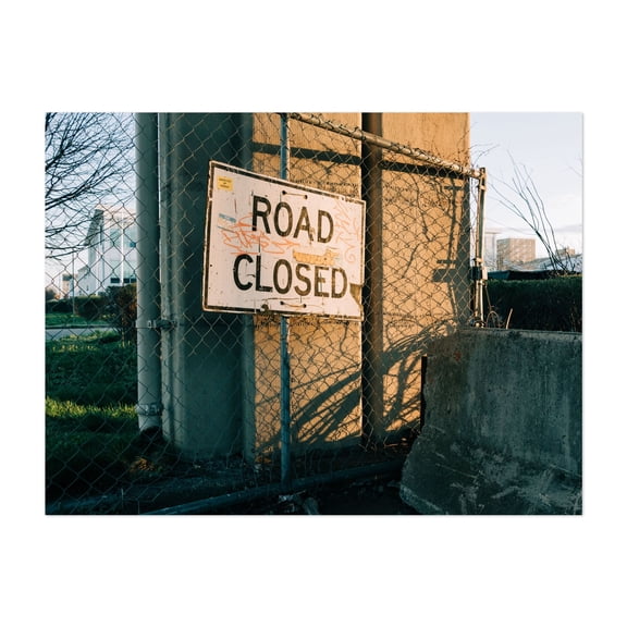 Road Closed, Rockaways - Queens New York Photography Unframed Wall Art Print 5 x 7 inches