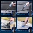 thumbnail image 7 of Car vacuum cleaner, 15000Pa cordless handheld rechargeable dry and wet vacuum cleaner, 120W high power suitable for car, pet, home and office cleaning, washable HEPA filter, multiple nozzles, 7 of 7