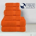 thumbnail image 4 of Holiday Gift 6-Pack Cotton 100 % Highly Absorbent Shower Towel , Orange, 4 of 7