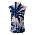 thumbnail image 5 of LWavelet Men's Sleeveless Hawaiian Shirt Palm Tree Print Button Down Casual Summer Beach Shirt Vermilion 3XL, 5 of 5