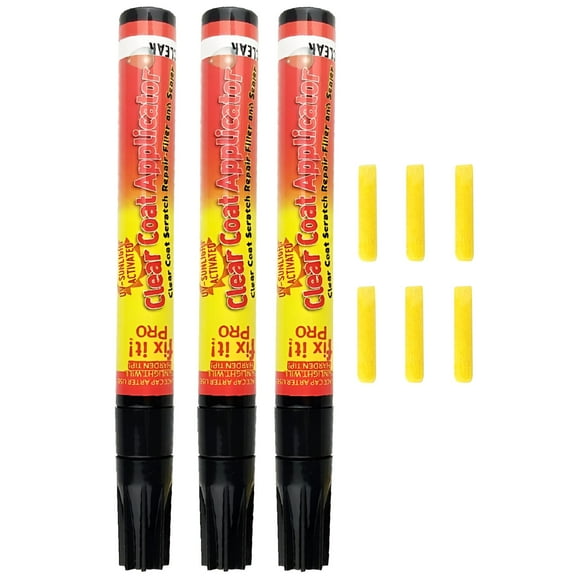 VELIMO 2026 New Clear Gloss Automotive Paint Pen,Waterproof,3 Pieces for Car Touch-Ups,Vehicle Repairs,Scratch Covering,Automotive Paint Restoration