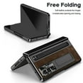 thumbnail image 2 of ELEHOLD for Samsung Galaxy Z Fold 7 Luxury Case Vintage PU Leather Full Body Cover with Built-in Front Screen Protector Hinge Protection Invisible Stand Free Soft Touch Case with Stylus Pen , Coffee, 2 of 7