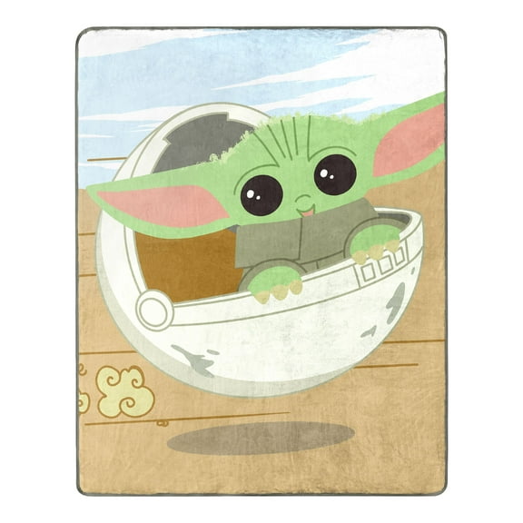 Disney: The Mandalorian Throw Blanket, 40x50, Silk Touch, Multicolor, Polyester, 1 Each