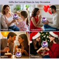 thumbnail image 5 of Eternal Rose Gifts for Mom, Preserved Real Rose in Glass Dome with LED Light,Gifts for Women Wife Her on Birthday Anniversary Mothers Day,Purple, 5 of 8