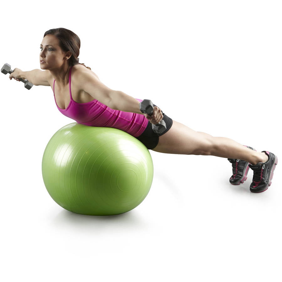 Gold's Gym 65cm Anti-Burst Exercise Body Ball - Walmart.com