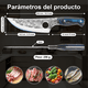 thumbnail image 2 of Cuchillo Chef Profesional De Acero Carbono Cuchillos Cocina Xtellar azul, 2 of 3