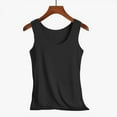 thumbnail image 7 of SCSAlgin Women's Ice Silk Seamless Vest Basic Sleeveless O Neck Racer Tank Thin Shirt Yoga Vest Undershirt, 7 of 7