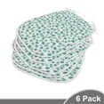 thumbnail image 2 of Forest Dining Chair Pad, Native Chinese Woodland Leaves from Ginkgo Trees Pastel Silhouettes, Water Resistant Pillow with Straps for Kitchen Seats, 8 Pieces Set, Teal Turquoise and Cream, by Ambesonne, 2 of 5