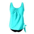 thumbnail image 5 of Maillot de Bain Tankini Rétro Imprimé Taille Haute Conservateur pour Femmes - Hontri, 5 of 5