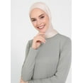 thumbnail image 2 of Green - Crew neck - Modest Dress - Refka, 2 of 7