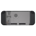 thumbnail image 7 of eXtremeRate Clear Black Console Back Plate DIY Replacement Housing Shell Case for Nintendo Switch Console with Kickstand – JoyCon Shell NOT Included, 7 of 7