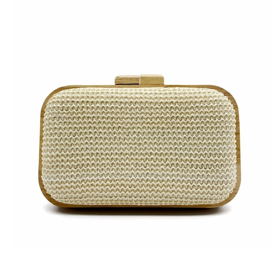Women Straw Clutch Bag Hand-woven Summer Purse Beach Handbag Wedding Party Evening Bag Casual Wicker Crossbody Bag.