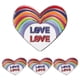 thumbnail image 1 of 4 pines del orgullo: pin de solapa LGBT esmaltado - Broche de corazón arcoíris gay, insignia, ropa, bolsos, decoración para Navidad, bodas, cumpleaños, pareja., 1 of 6