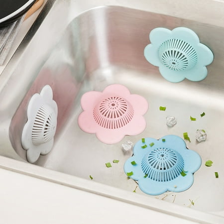 

Xyer Flower Shape Bathtub Shower Drain Suction Cup Sink Hair Catcher Filter Strainer