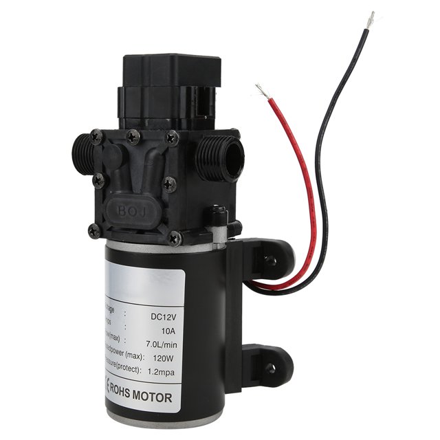 Intelligent Diaphragm Pump High Pressure FL3216 DC12V 120W 7L/min 10mm Right Water Outlet