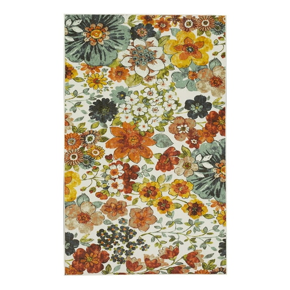 Mohawk Home Blossoms Printed Area Rug, Multi, 4' x 6'