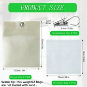 Ngardk Outdoor Curtain Weights Sandbag Heavy Wind, Patio Gazebo Curtain Weights Bottom 8PCS