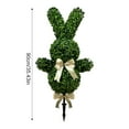 thumbnail image 3 of 35" Artificial Bunny-Shaped Topiary Tree, Faux Boxwood Topiary Bunny, Outdoor Easter Rabbit TopiaryTree Fake TopiaryTree, for Front Porch Outdoor Patio Garden Balcony Backyard, 3 of 8