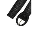 thumbnail image 2 of Womens Woven Belts Wide Waist Belts for Dress Decor Adjustable 22.83-37.01" Black, 2 of 4