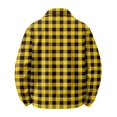 thumbnail image 5 of CCRFTGI Mens Corduroy Jacket Zip Up Bomber Casual Vintage Collared Long Sleeve Plaid Work Fall Fashion Coats for Men Yellow 4XL, 5 of 7