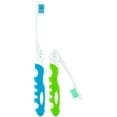 thumbnail image 1 of Lingito Brosse à Dents de Voyage, Pliable avec Couvercle Intégré, Randonnée, Camping, Urgence, Compacte, Rabattable, Pliable, Brosses à Poils Moyens de Poche (Lot de 2) (Bleu-Vert), 1 of 8