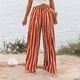 thumbnail image 4 of WILLBEST Pantalones Casuales para Mujer, Pantalones de Playa Casuales con Botones, Cintura Alta, Pierna Ancha y Bolsillo para Mayor Comodidad Diaria. Extra Grande, 4 of 8