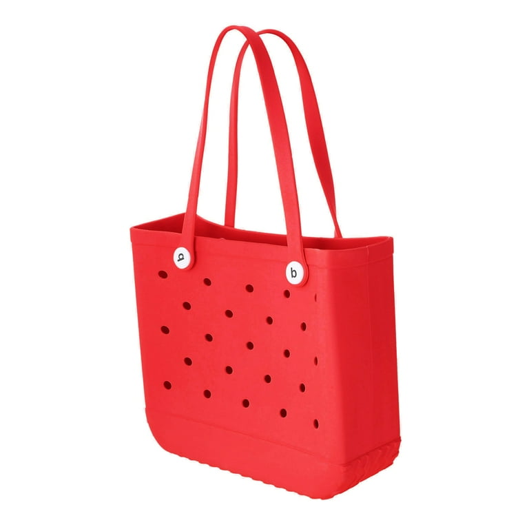 Rubber shop beach tote